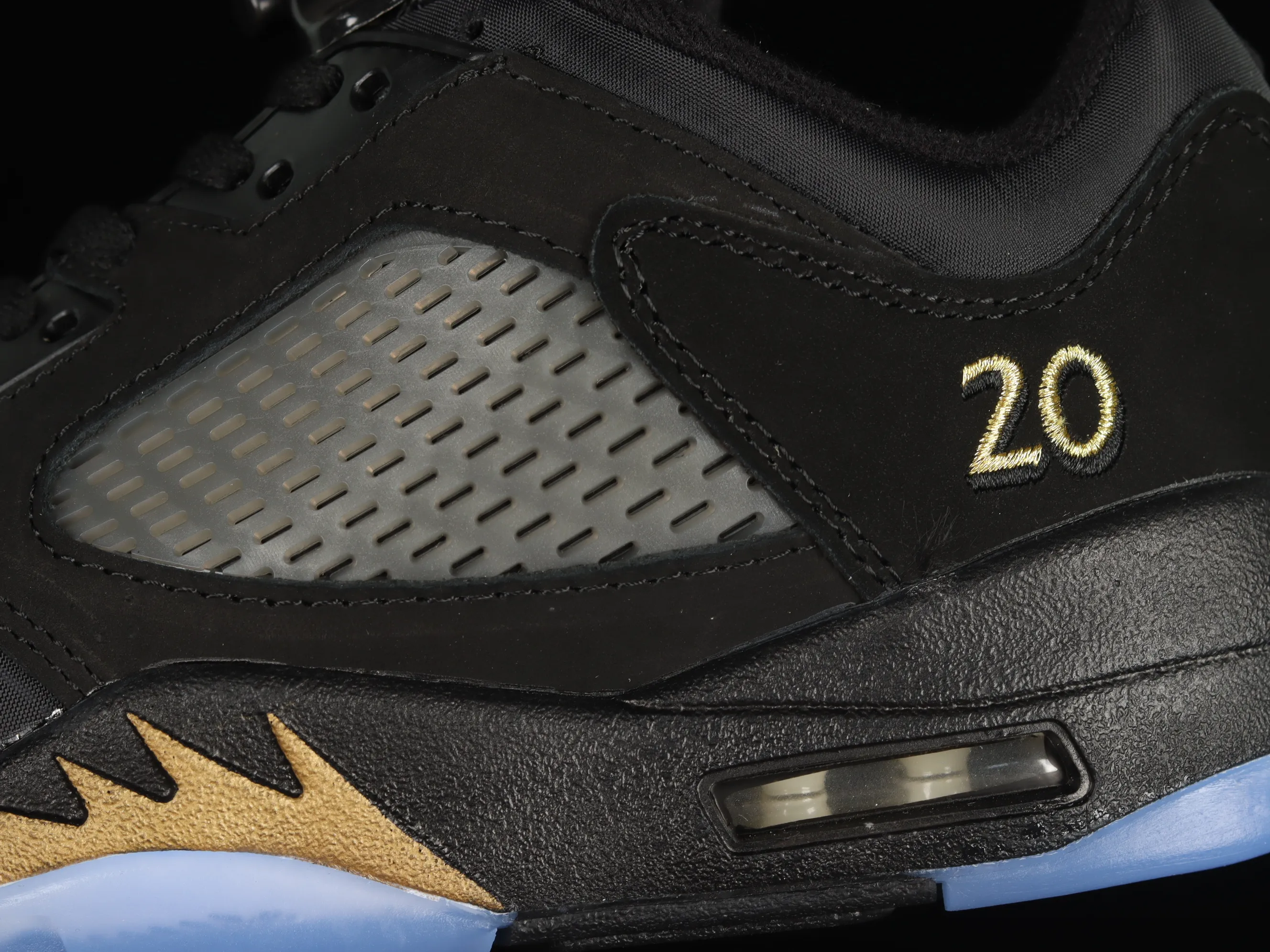 All categories Air Jordan Jordan series basketball shoes Air Jordan 5 Air Jordan 5 Low "Wings" AJ5 Joe 5 black gold cloth low-top basketball shoes DJ1094-001
